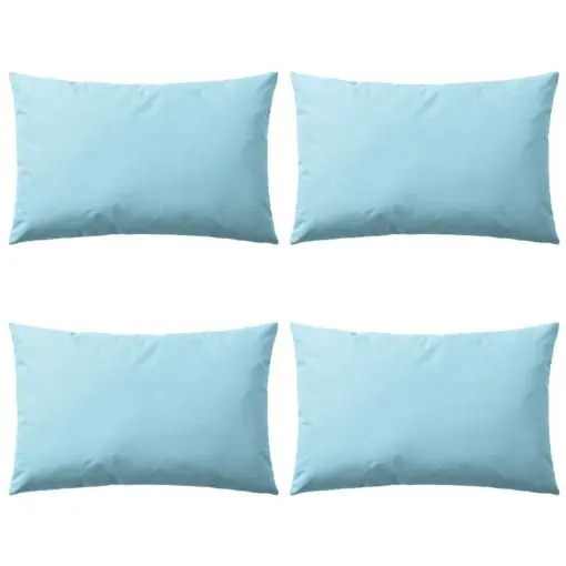 vidaXL Outdoor Pillows 4 pcs 60×40 cm Light Blue