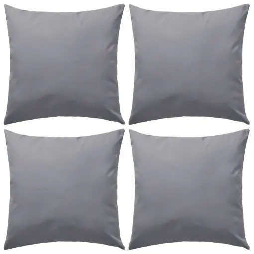 vidaXL Outdoor Pillows 4 pcs 45×45 cm Grey