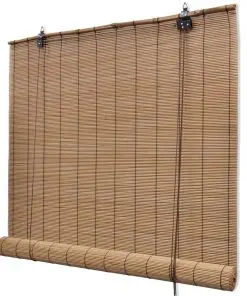 vidaXL Roller Blind Bamboo 80×220 cm Brown