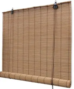 vidaXL Roller Blind Bamboo 100×220 cm Brown