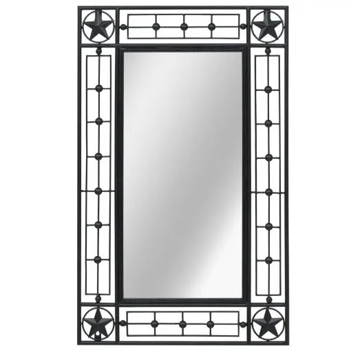 vidaXL Wall Mirror Rectangular 50×80 cm Black