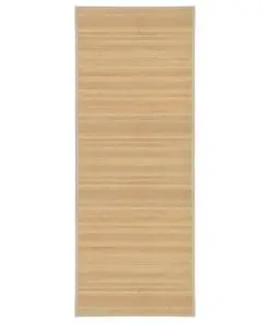 vidaXL Rug Bamboo 80×200 cm Natural