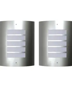 2 Stainless Steel Waterproof Wall Lights 60W