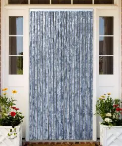 vidaXL Insect Curtain Silver 90×220 cm Chenille
