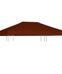 vidaXL Gazebo Top Cover 310 g/m² 3×4 m Terracota