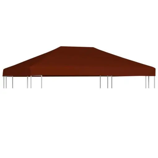 vidaXL Gazebo Top Cover 310 g/m² 3×4 m Terracota