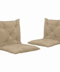 vidaXL Swing Chair Cushions 2 pcs Beige 50 cm Fabric