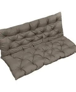 vidaXL Cushion for Swing Chair Taupe 120 cm Fabric