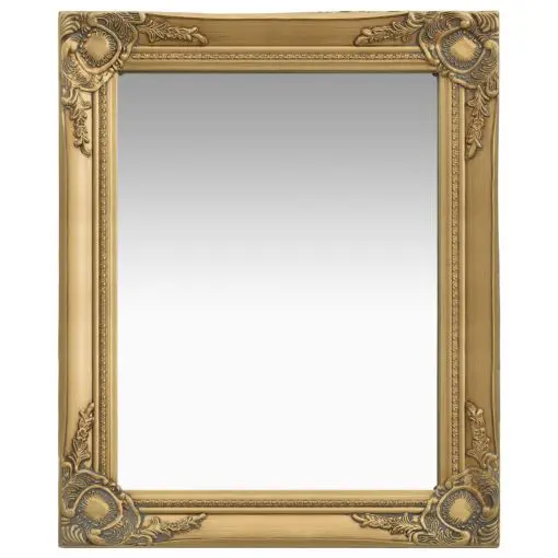 vidaXL Wall Mirror Baroque Style 50×60 cm Gold