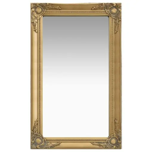 vidaXL Wall Mirror Baroque Style 50×80 cm Gold