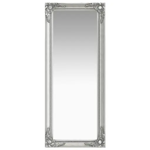 vidaXL Wall Mirror Baroque Style 50×120 cm Silver