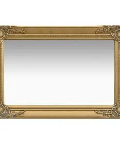 vidaXL Wall Mirror Baroque Style 60×40 cm Gold
