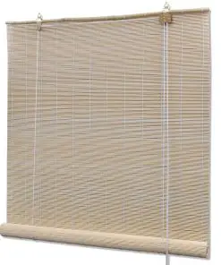 vidaXL Roller Blind Bamboo 150×160 cm Natural