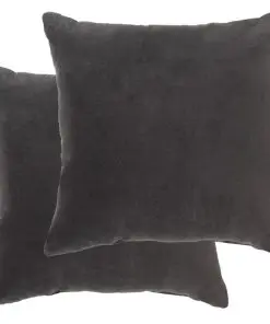 vidaXL Cushions Cotton Velvet 2 pcs 45×45 cm Anthracite
