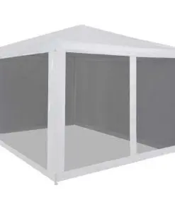 vidaXL Party Tent with 4 Mesh Sidewalls 3×3 m