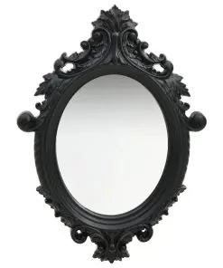 vidaXL Wall Mirror Castle Style 56×76 cm Black