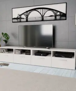vidaXL TV Cabinets 2 pcs Chipboard 95x35x36 cm White