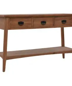 vidaXL Console Table Solid Fir Wood 126x40x77.5 cm Brown