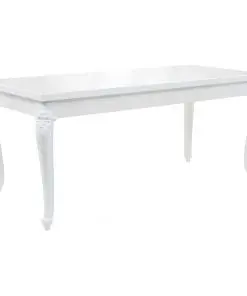 vidaXL Dining Table 179x89x81 cm High Gloss White