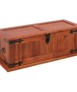 vidaXL Storage Chest 60x25x22 cm Solid Acacia Wood