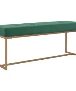 vidaXL Bench 120 cm Green Velvet