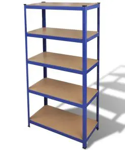 Storage Shelf Garage Storage Organizer Blue