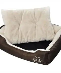 vidaXL Warm Dog Bed with Padded Cushion M