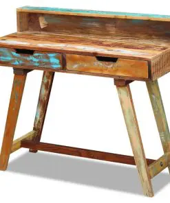 vidaXL Desk Solid Reclaimed Wood