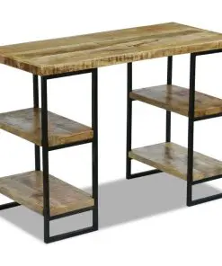 vidaXL Office Desk Mango Wood 110x50x76 cm