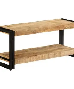 vidaXL TV Cabinet 90x30x40 cm Solid Mango Wood