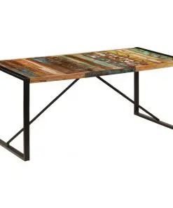 vidaXL Dining Table 180x90x75 cm Solid Reclaimed Wood