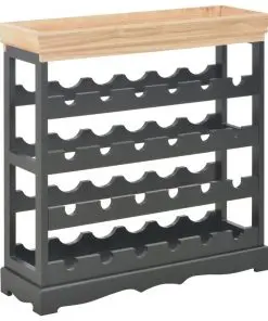 vidaXL Wine Cabinet Black 70×22.5×70.5 cm MDF