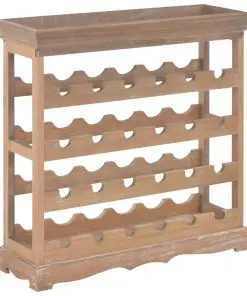vidaXL Wine Cabinet Brown 70×22.5×70.5 cm MDF