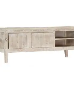 vidaXL TV Cabinet 118x35x46 cm Solid Mango Wood