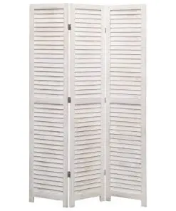 vidaXL 3-Panel Room Divider 105×165 cm Wood