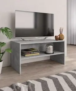 vidaXL TV Cabinet Concrete Grey 80x40x40 cm Chipboard