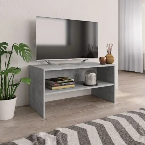 vidaXL TV Cabinet Concrete Grey 80x40x40 cm Chipboard