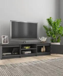 vidaXL TV Cabinet Grey 140x40x35.5 cm Chipboard