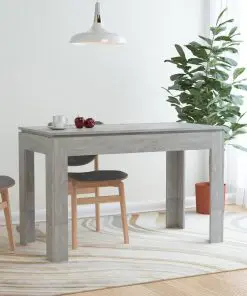vidaXL Dining Table Concrete Grey 120x60x76 cm Chipboard