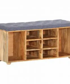 vidaXL Hall Bench 100x35x47 cm Solid Mango Wood