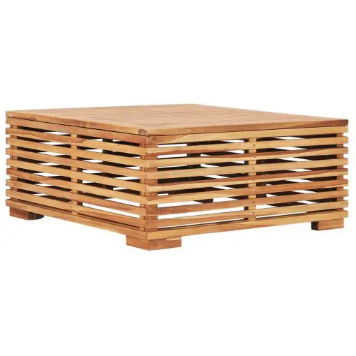 vidaXL Garden Table 69.5×69.5×31 cm Solid Teak Wood
