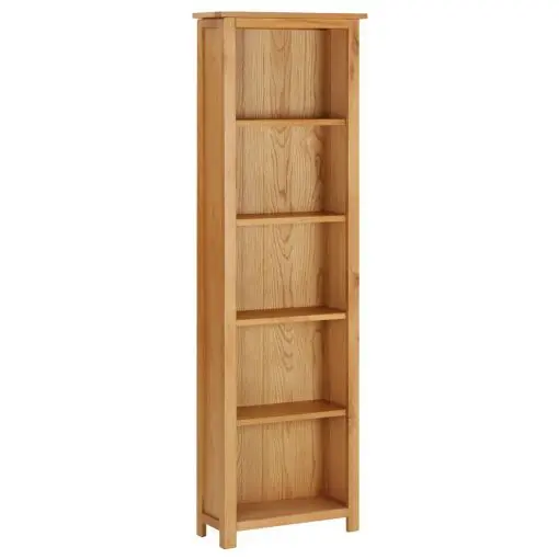 vidaXL Bookcase 52×22.5×170 cm Solid Oak Wood