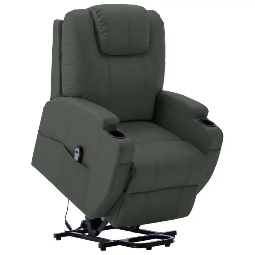 vidaXL Stand-up Recliner Anthracite Faux Leather (AU only)