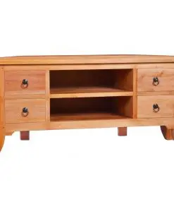 vidaXL TV Cabinet 100x40x45 cm Solid Mahogany Wood
