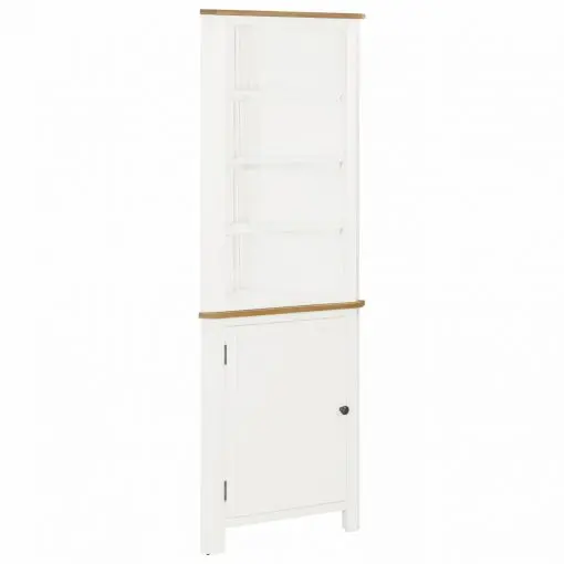 vidaXL Corner Cabinet 59x36x180 cm Solid Oak Wood