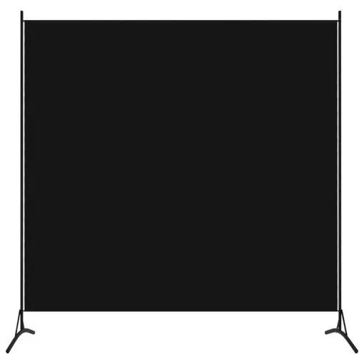 vidaXL 1-Panel Room Divider Black 175×180 cm