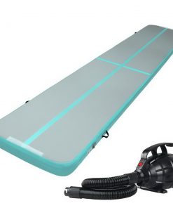 Everfit GoFun 5X1M Inflatable Air Track Mat with Pump Tumbling Gymnastics Green